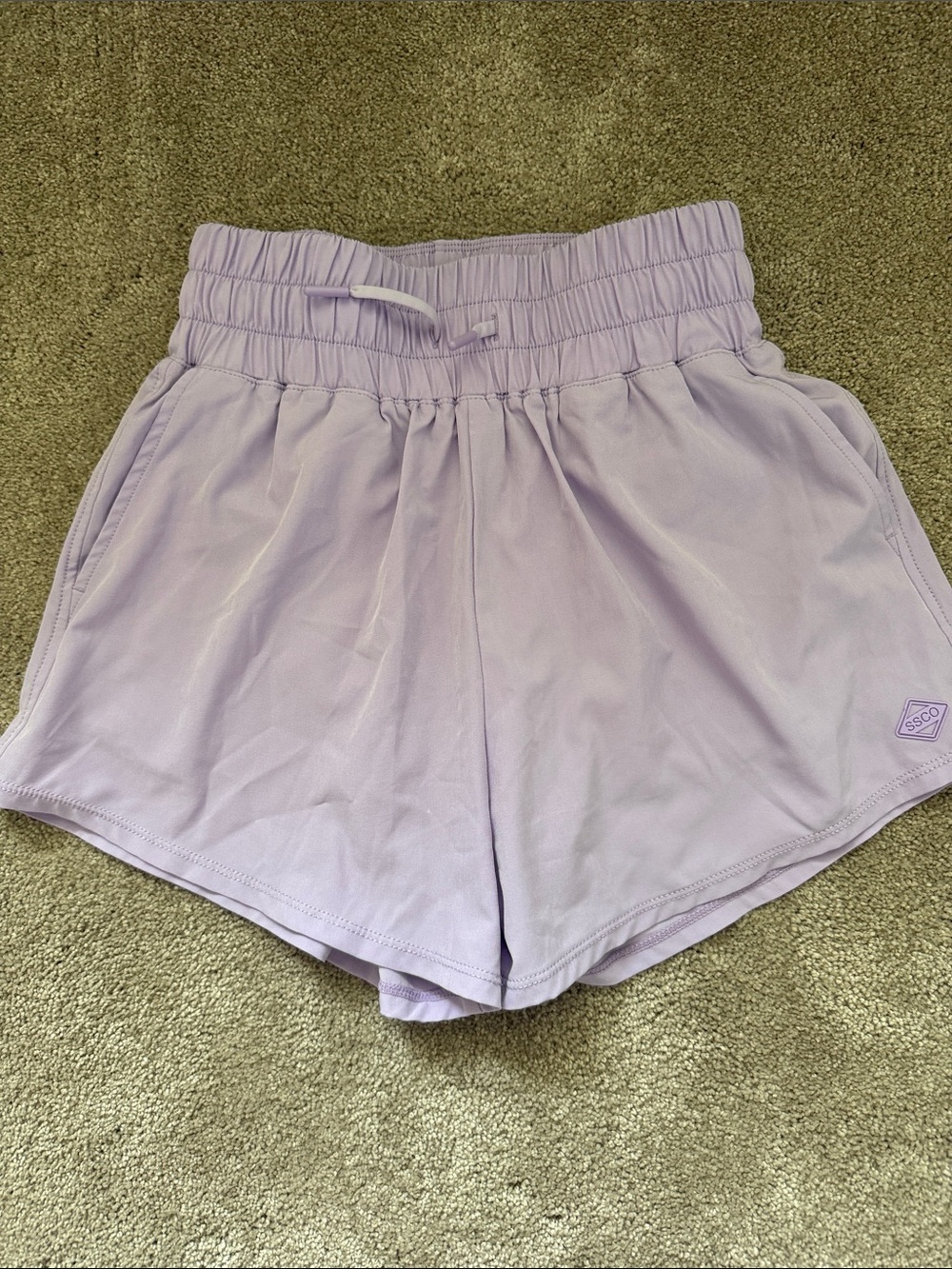 The Southern Shirt Company Lavender Athletic Shorts with Drawstring